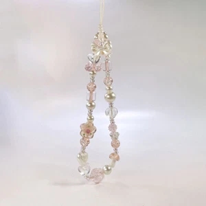 Y2K Cellphone Chain Sweet Bowknot Flower Phone Lanyard Beaded Phone Strap - Zdjęcie 1 z 5