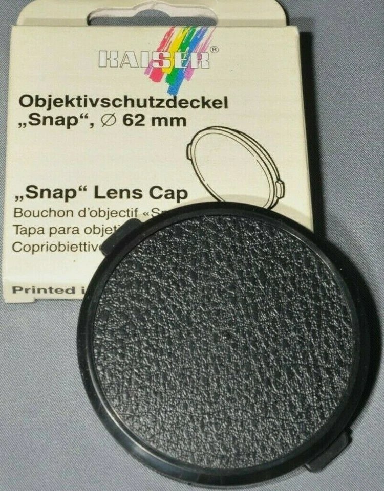 KAISER 62mm CLIP ON  LENS CAP - Image 1 of 1