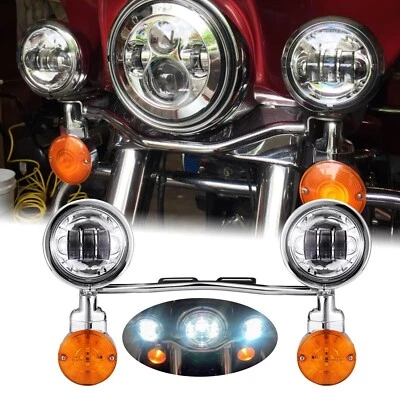 LED Passing Turn Fog Light Bar For Honda Shadow Spirit Aero Ace VLX VT750 VT1100 - Image 1 of 4