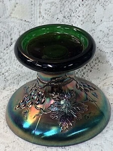 NORTHWOOD Carnival Glass Punch Bowl Base Only Grapes & Cable GC - Picture 1 of 7