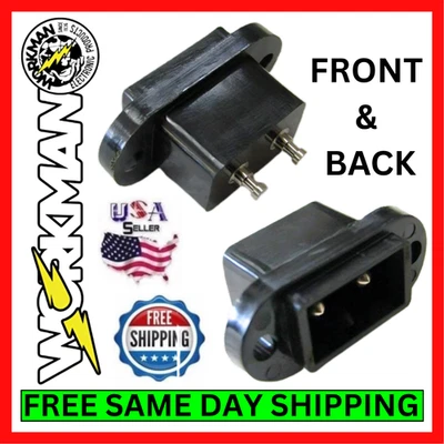 Conector de enchufe de alimentación Workman CBJ-2B de 2 pines para radio Ranger Royce Robyn Kenwood DCT-1 Foto 1 de 4