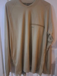 Camisa de Rendimiento Patagonia Manga Larga Pesca Llaves FL Bronceado Bolsillo con Cremallera - Imagen 1 de 5