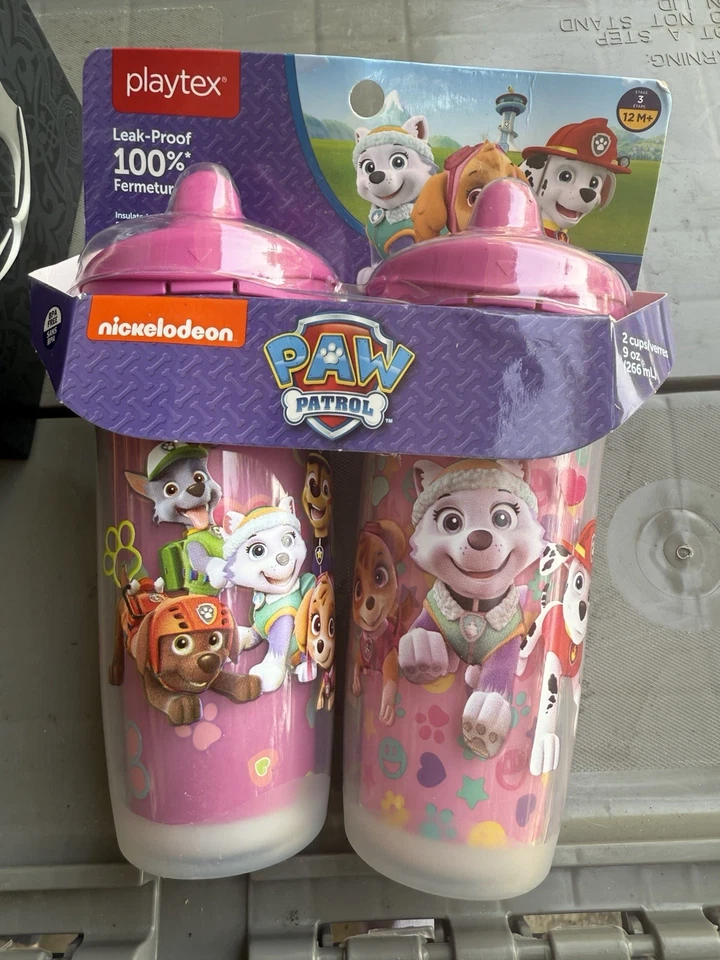 2 Pack PAW PATROL Playtex SIPSTERS, 100% Spill-Proof, BPA-Free, Sippy Cup - Image 1 of 1