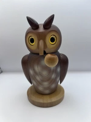 Räuchermännchen, Räuchermänner Eule Erzgebirge! Christian Ulbricht - Bild 1 von 4