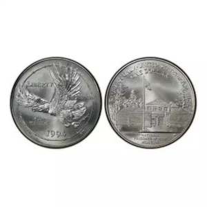 1994-P Prisoner of War POW Commemorative Silver Dollar Mint State - Picture 1 of 1