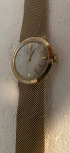 Vintage Damen Timex manuell mechanisch mit geflochtenem Armband - läuft! - Bild 1 von 7