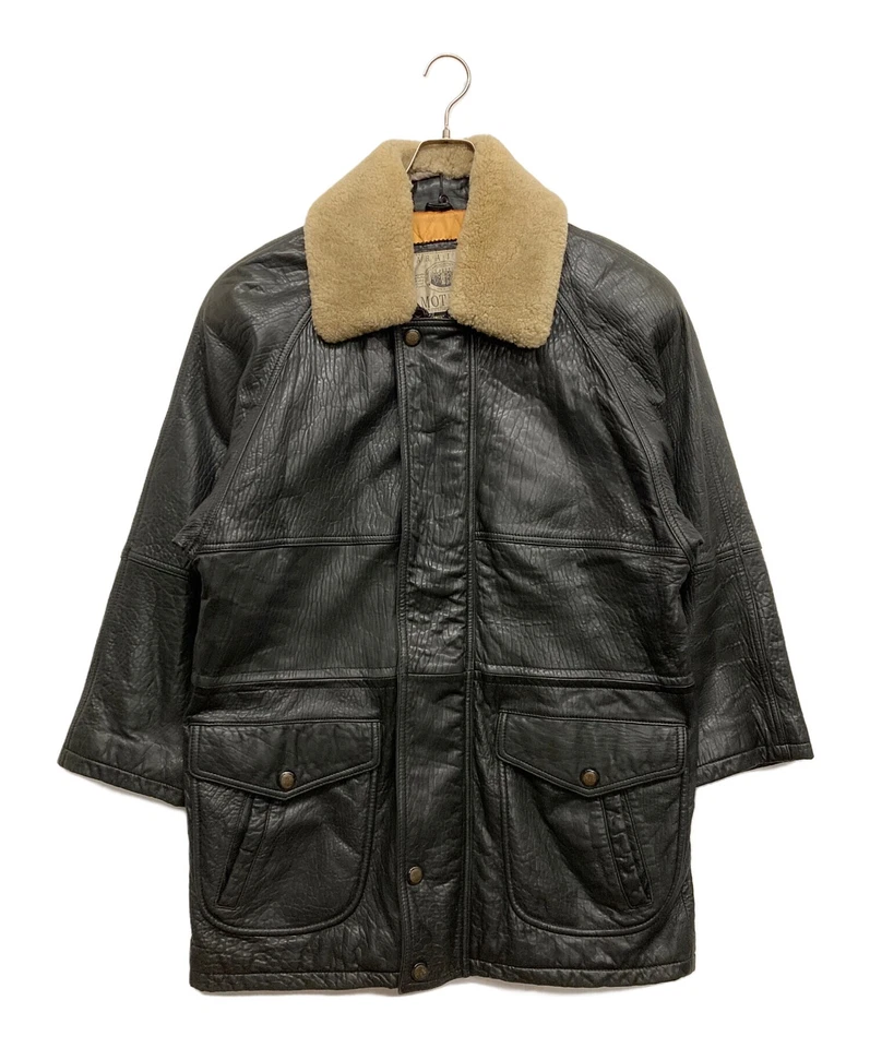 HARAJUKU MADRE [ANTIGUA] Chaqueta de cuero Chaqueta de cuero Talla: L Negra Hombre Foto 1 de 4