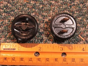Amphenol 15A 125V 2-Prong Round Male & Female Plug Set - Picture 1 of 4