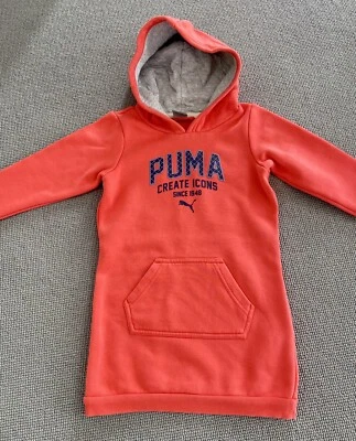 PUMA девочек толстовка с капюшоном платье - Изображение 1 из 4