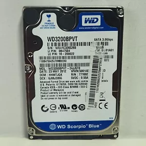 Western Digital WD3200BPVT-24JJ5T0 7200 RPM Laptop Hard Drive 2.5" HDD - Picture 1 of 1