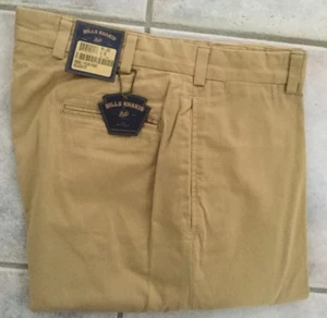 BRAND NEW-Bills khakis M1-CCC Size 33 PLain CHAMOIS CLOTH RELAX FIT MSRP $165 - Picture 1 of 3
