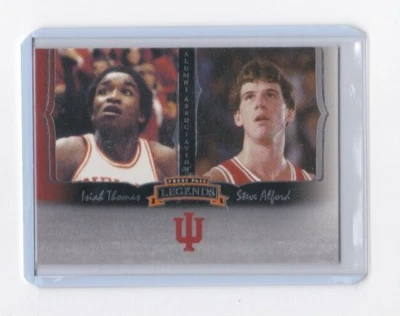 ВСТАВКА АССОЦИАЦИИ ВЫПУСКНИКОВ ISAIAH THOMAS & STEVE ALFORD 2006-7 PRESS PASS LEGENDS - Изображение 1 из 4