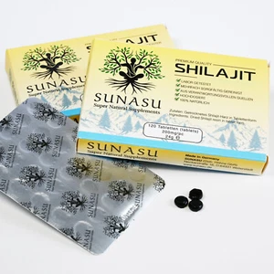 Shilajit Original Mumijo 120 Tabletten / Drops hochdosiert  | 65-80% Fulvinsäure - Bild 1 von 4