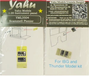 SCAMMELL PIONEER PE COLORED INSTRUMENT PANEL TO IBG & THUNDER #3504 1/35 YAHU - Picture 1 of 1