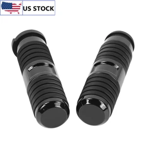 1" Grips Black Set Electronic Throttle For Harley Road / Street / Electra Glide - Picture 1 of 7