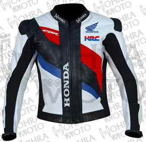 Honda CBR 1,3mm Rindsleder Motorradjacke Unisex Motorradjacke - Bild 1 von 4