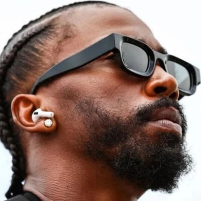 Classic Retro Mens Hip Hop Sunglasses Fashion Thick Frame Black Shades Glasses↗ - Image 1 of 4