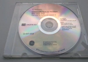 GE Carescape Monitor B850, B650, B450 Handbücher für Software Version 2 - Bild 1 von 2