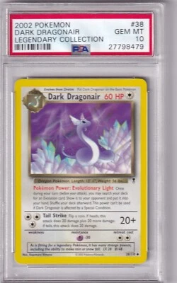 Pokemon 2002 Legendary Collection No. 38 Dark Dragonair PSA 10 - Image 1 of 2
