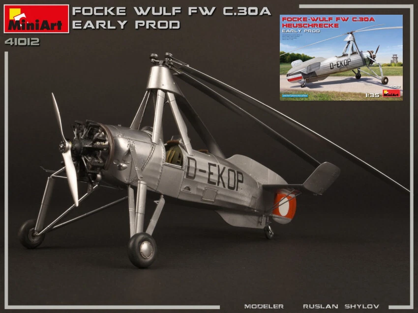 Miniart FOCKE-WULF Fw C 30A HEUSCHRECKE EARLY PROD.KIT 1:35 - Immagine 1 di 1