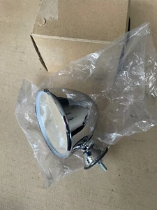 1x Arden SB6 Chrome Bolt On Racing Domed Side Historic Wing Mirror NOS BMC Convx - Picture 1 of 4