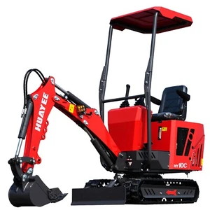 FREE SHIP HUAYEE Mini Excavator 1 Ton 13.5hp Mini Digger Crawler Gas EPA Engine - Picture 1 of 10