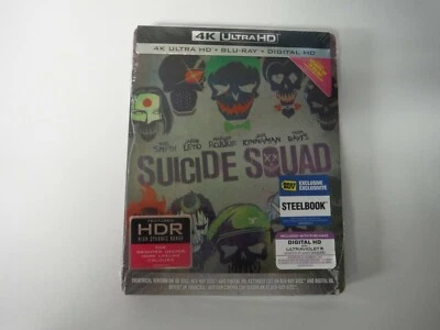 Escuadrón Suicida 4K Ultra HD + Blu Ray + Steelbook Digital Best Buy exclusivo NUEVO Foto 1 de 2
