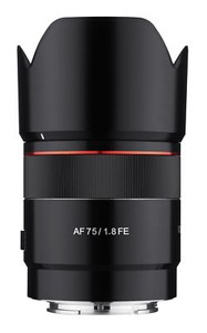 Samyang 75mm F1.8 AF Compact Full Frame Telephoto Lens for Sony E (SYIO75AF-E)