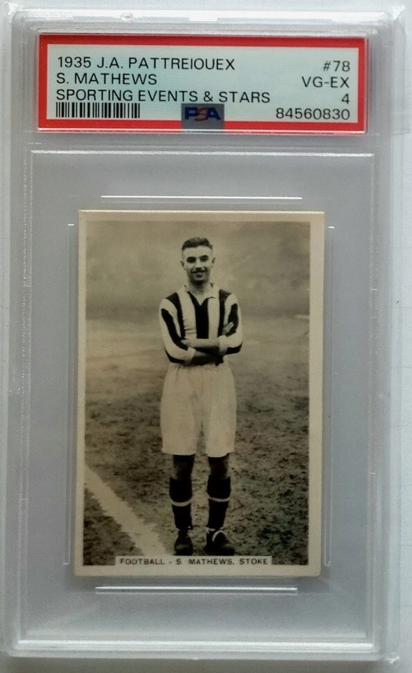 1935 J.A. Pattreiouex Stanley Matthews Sporting Events & Stars #78 PSA 4 - Image 1 of 2