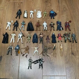 Star Wars Vintage Action Figures Lot of 35 Loose 1995 Kenner to 2004 Hasbro - Picture 1 of 11
