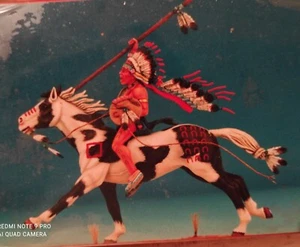 ANDREA MINIATURES 54mm Mounted indian Chief No3 - Picture 1 of 1