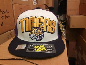NCAA Louisiana State LSU Tigers Team Name and Logo Arch Retro Snapback Cap Hat - Picture 1 of 4