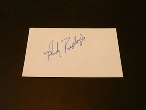 Andy Replogle (debut 1978) Autographed 3x5 Index Card Milwaukee Brewers Rare 70s - Picture 1 of 3