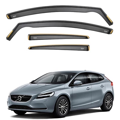 ISPEED Wind Deflectors for Volvo V40 MK2 2012-2019 5-Door Hatchback 4pc Set - Image 1 of 4