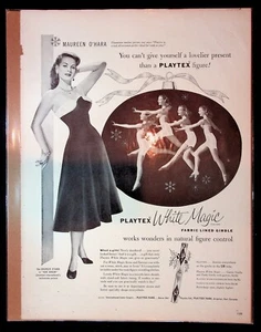 1953 Playtex Gürtel Maureen O'Hara "Kriegspfeil" Foto Vintage Druck Anzeige - Bild 1 von 1
