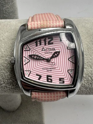 Activa 495494 Left Handed Ladies Watch New Battery 38MM 8"  Swiss Made G58 - Image 1 of 4
