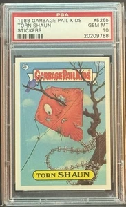 1988 GARBAGE PAIL KIDS SERIES 13 #526B TORN SHAUN PSA 10 GEM MINT - Picture 1 of 2