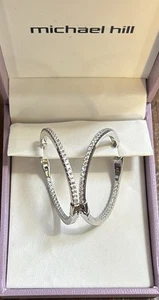 Michael Hill Creolen mit Zirkonia in Sterlingsilber gebraucht - Bild 1 von 21