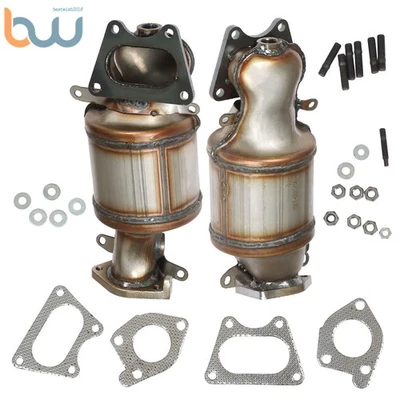 左右催化转换器银行 1/2 适用于 2005 2006 年 2007 年本田奥德赛 3.5L — 第 1/4 张图片