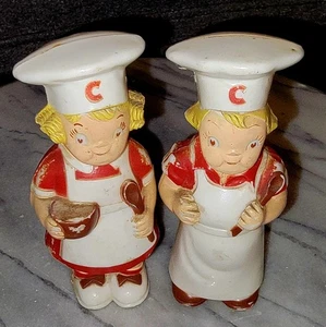 Vintage Original Kunststoff Campbells Kinder Salz und Pfefferstreuer - Bild 1 von 3