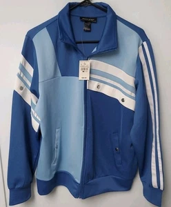 Ashley Stewart Sport Womens Light & Dark Blue Full zip Jacket Size 14/16 NWT - Picture 1 of 12
