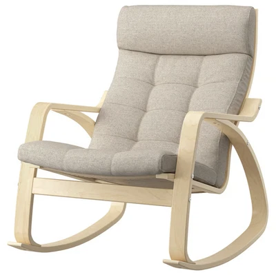 Mecedora IKEA POANG, chapa de abedul/beige Gunnared 495.020.38 - NUEVA Foto 1 de 4