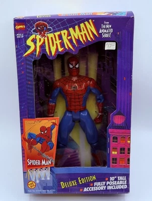 Spider-man 1994 Edición Deluxe La Nueva Serie Animada 10" pulgadas Figura Toy Biz Foto 1 de 4