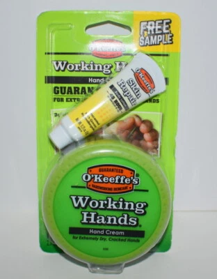 Okeeffes Working Hands Hand Cream 2.7 oz Body Lotion Sample .25 oz Foto 1 de 4