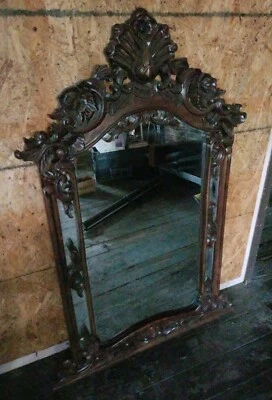 Espejo vestíbulo pavo real color cacao colección diseñador Chippendale: 4 disponibles Foto 1 de 2