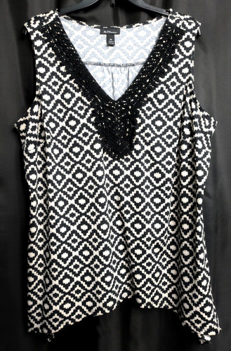 2X SHARKBITE BEADS PIZZO ALL'UNCINETTO MAGLIA ELASTICIZZATA SENZA MANICHE ALYX SHELL CANOTTA