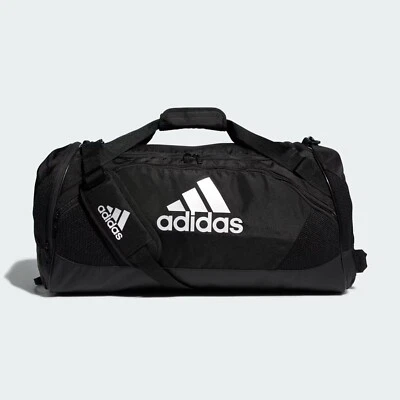 NEW adidas Team Issue Medium Durable Duffel Bag, CK8113 Black 24"x11.5"x12.5" - Image 1 of 4