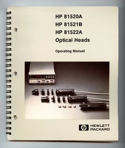 HP - 81520A - 81521B - 81522A - OPERATING MANUAL   ORIGINAL BOOK - Imagen 1 de 1