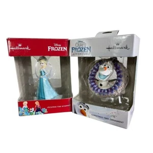 Hallmark Disney Frozen Christmas Ornaments Elsa & Olaf's Frozen Adventure - Picture 1 of 11