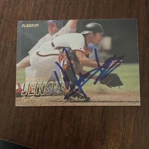 MARCUS JENSEN 1997 FLEER AUTOGRAPHED SIGNED AUTO BASEBALL CARD 484 GIANTS - Picture 1 of 1